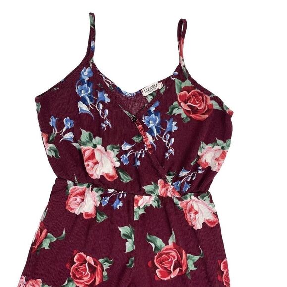 LIZABELL Floral Wrap Front Jumpsuit Women’s Size Small - Picture 3 of 7